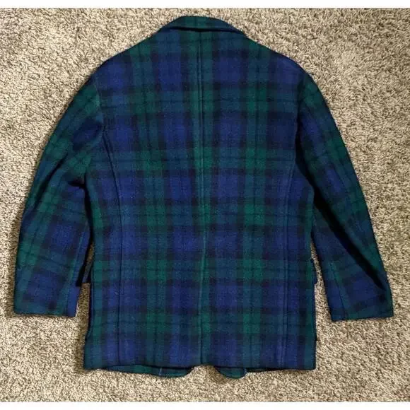 Vintage 1980's Plaid Wool Blazer from POLO by Ralph Lauren size M-L Tartan
